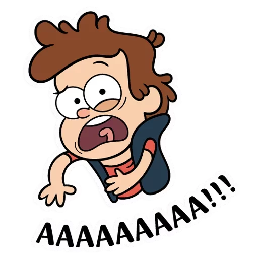 Telegram Sticker «Диппер - Gravity Falls» 😳