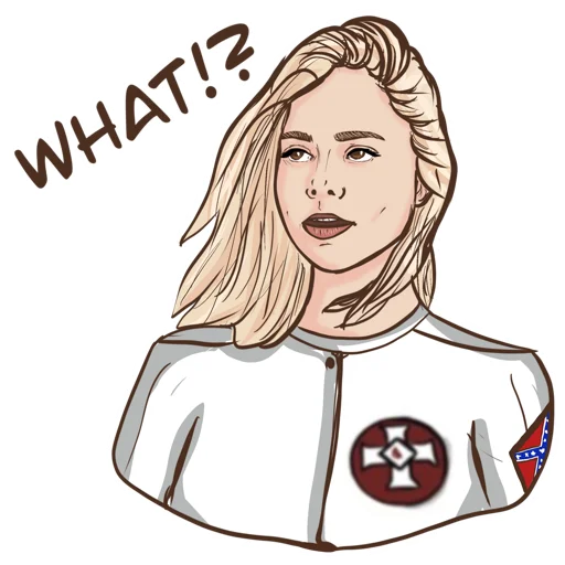 KKK Girl sticker 🤔