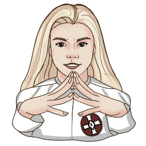 Telegram Sticker «KKK Girl» 😇