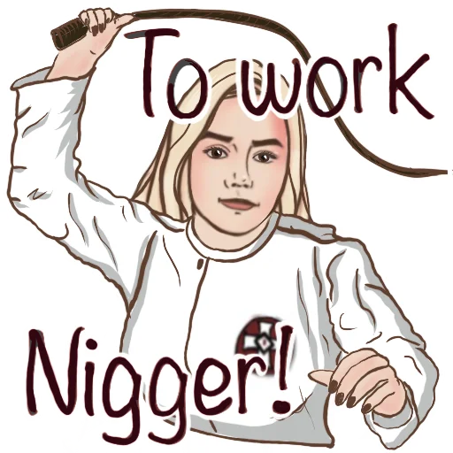 Telegram stiker «KKK Girl» ✋