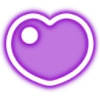 Telegram emoji neon hearts