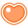 Telegram emoji neon hearts