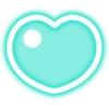 Эмодзи Telegram «neon hearts» ❤️