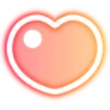 Эмодзи Telegram «neon hearts» ❤️
