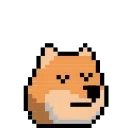 8Bit Doge Animated emoji 😌