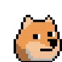 Эмодзи 8Bit Doge Animated 🏃‍♂️