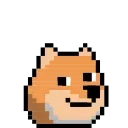8Bit Doge Animated emoji 😑