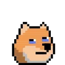 8Bit Doge Animated emoji 😭