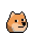 8Bit Doge Animated emoji 👻