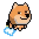 8Bit Doge Animated emoji 🚀