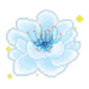 Эмодзи Telegram «Dolliloli Emoji Blue» 🌸