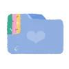 Емодзі Telegram «Dolliloli Emoji Blue» 📁