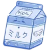 Емодзі Dolliloli Emoji Blue 🥛