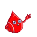 Стікер Доноры крови  👉