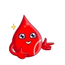 Стикер Доноры крови  👌