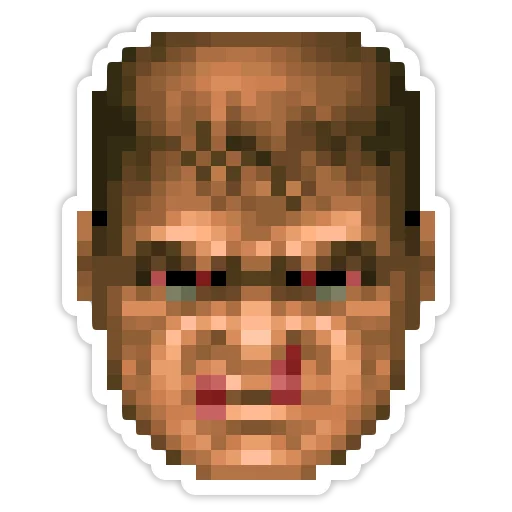 Doom Slayer emoji ☹️
