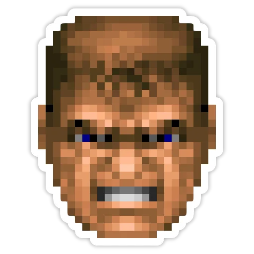 Telegram Sticker «Doom Slayer » 😠