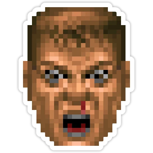Doom Slayer  sticker 😦