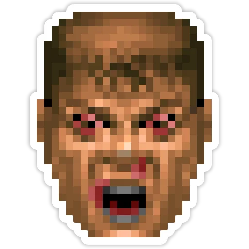 Doom Slayer  sticker 😧