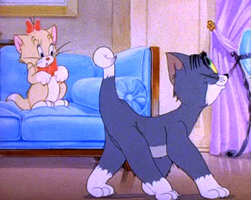 Telegram stiker «dope Tom & Jerry» 👋