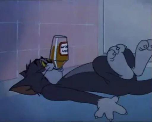 Стікер Telegram «dope Tom & Jerry» 😁