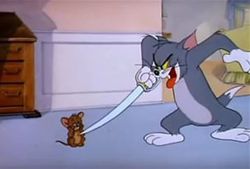 Telegram stiker «dope Tom & Jerry» 😩