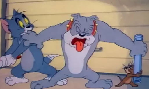 Стикер Telegram «dope Tom & Jerry» 😫