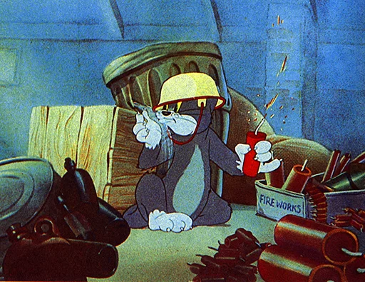 Telegram stiker «dope Tom & Jerry» 💣