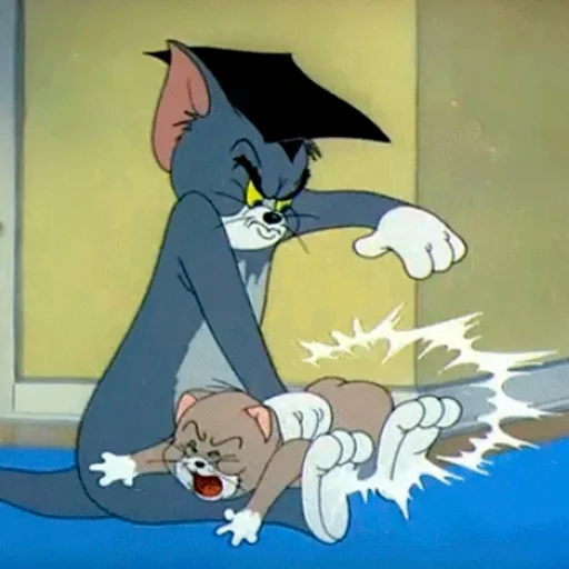 Стикер Telegram «dope Tom & Jerry» 👏