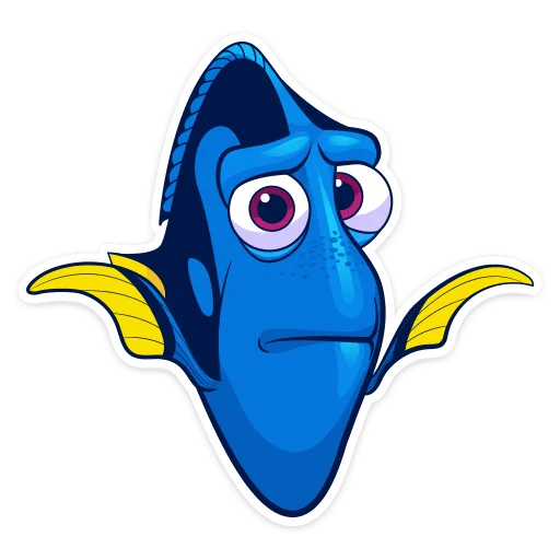 Рыбка Дори  emoji 🤷‍♂