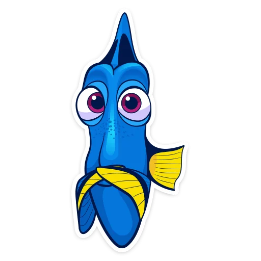 Рыбка Дори  stiker 🤭