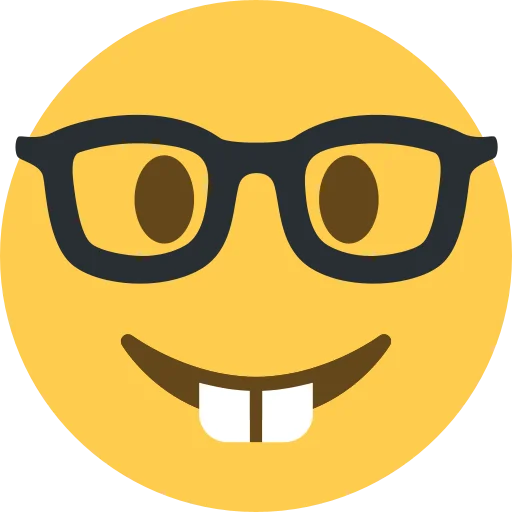 Twemoji [Discord & Twitter] emoji 🤓