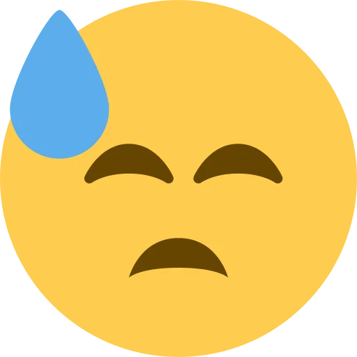 Twemoji [Discord & Twitter] emoji 😓