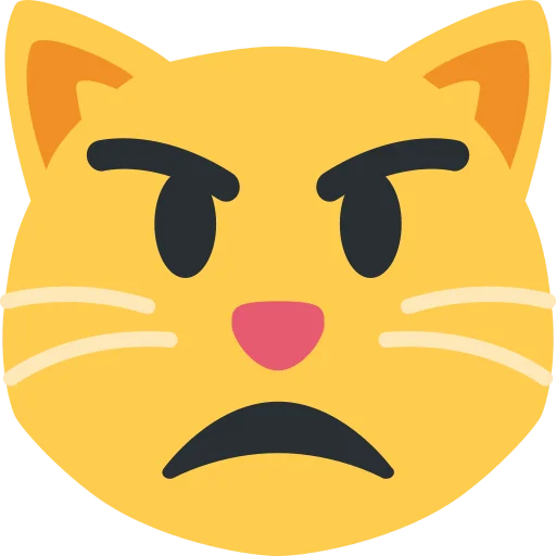 Twemoji [Discord & Twitter] emoji 😾