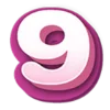 Purple font emoji 9⃣