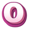 Purple font emoji 0⃣