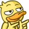 Емодзі Telegram «Duck 666 emoji» 😏