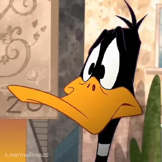 Daffy Duck emoji 😭