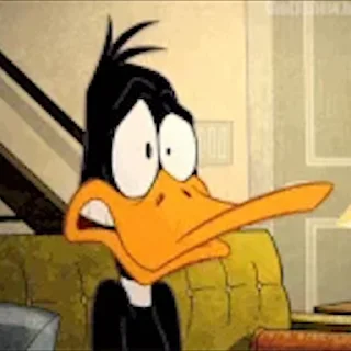 Daffy Duck emoji 😯