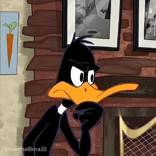 Daffy Duck emoji 🧐