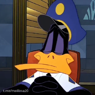 Daffy Duck emoji 😴