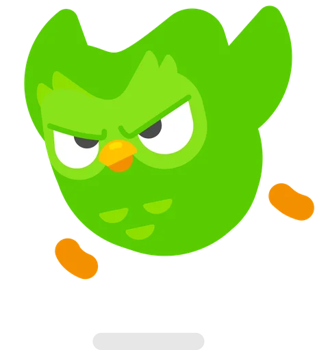 Telegram stiker «Duolingo» 🏃‍♀