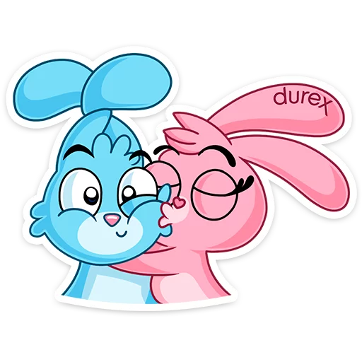 Кролики Durex  sticker 😘