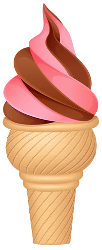 Стикер Telegram «Мороженое» ❄️