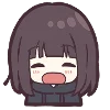 Емодзі Menhera-chan. Emoji  😄