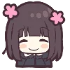 Емодзі Menhera-chan. Emoji  ☺️