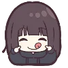Емодзі Menhera-chan. Emoji  😋