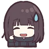 Емодзі Menhera-chan. Emoji  😅