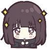 Емодзі Menhera-chan. Emoji  😢