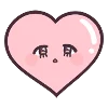 Емодзі Menhera-chan. Emoji  ❤️